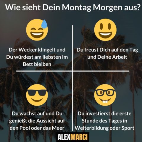 Wie sieht Dein Montag morgen heute aus? Kommentiere mit ...